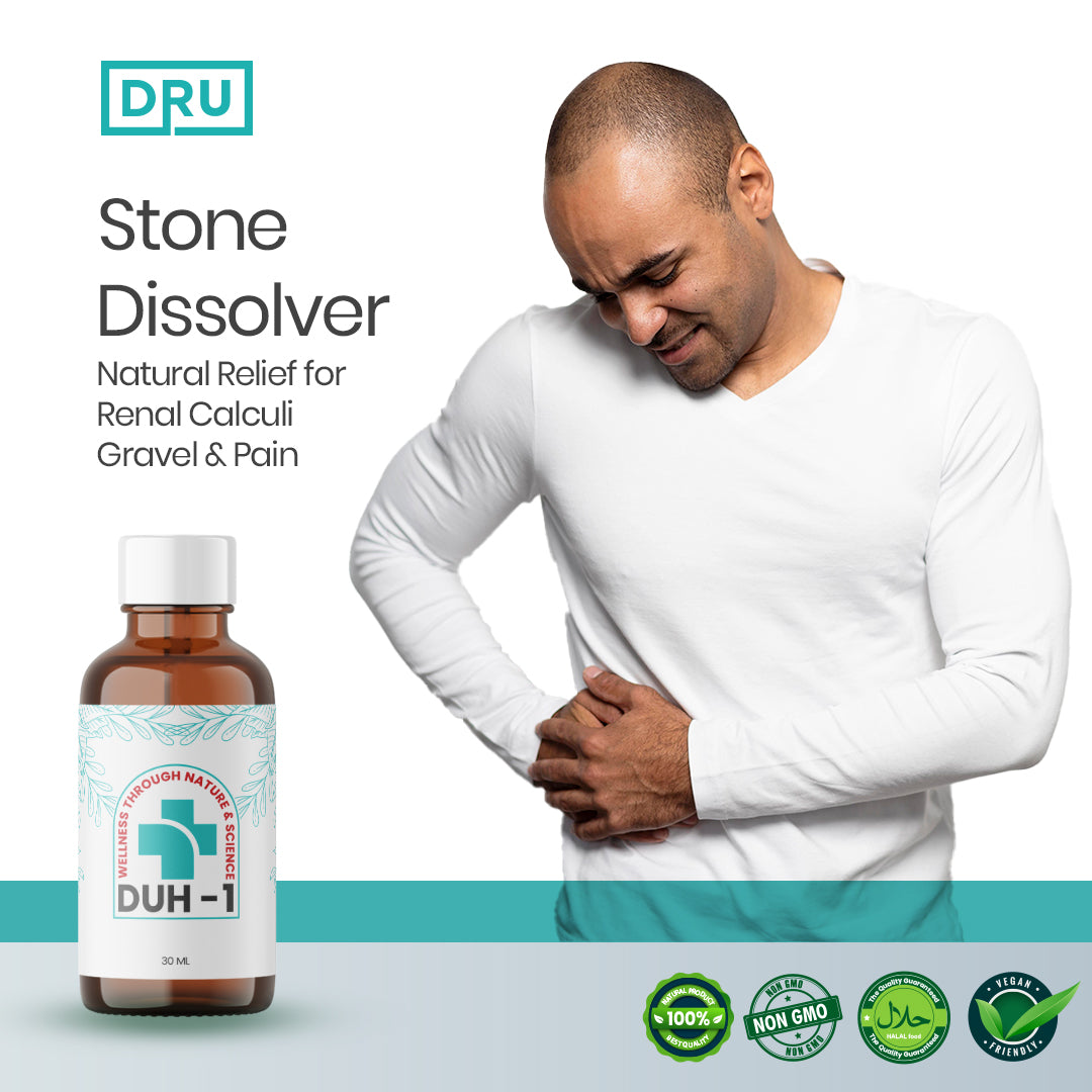 DUH-1 Stone Dissolver Drops – Natural Relief for Renal Calculi, Gravel & Pain